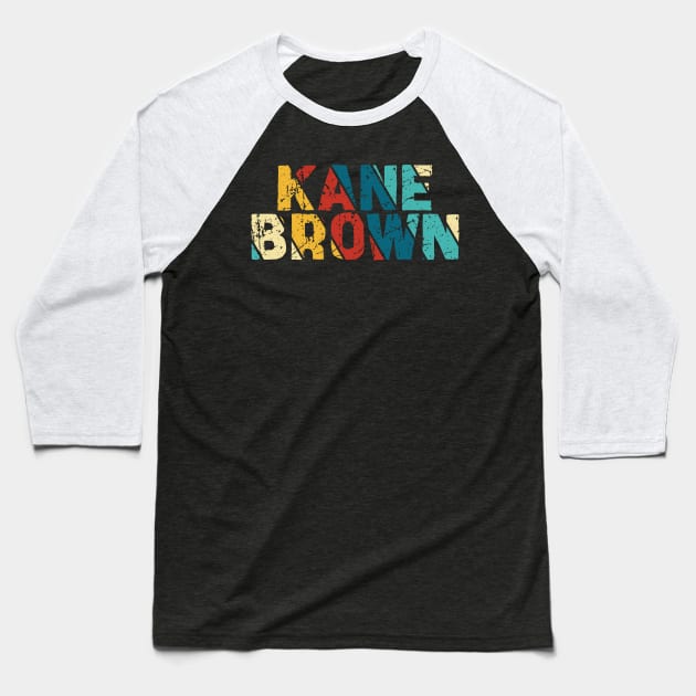 Color Vintage - Kane Brown Baseball T-Shirt by Arestration